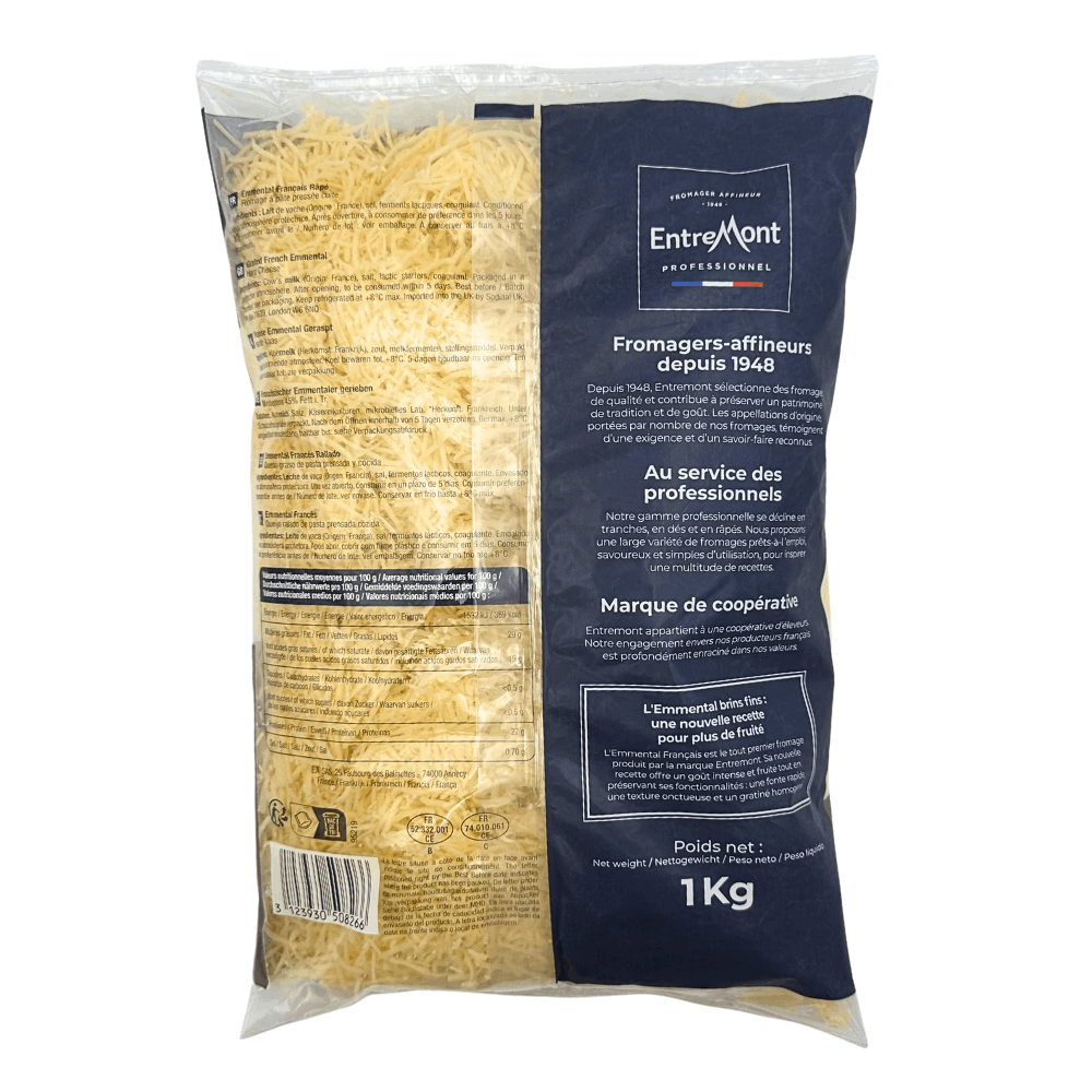 Grated Emmental Entremont 1kg