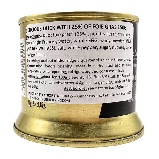 La Belle Chaurienne Duck Liver Parfait with Foie Gras 150g