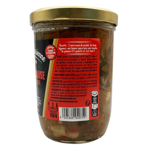 La Belle Chaurienne Poulet Basquaise 750g