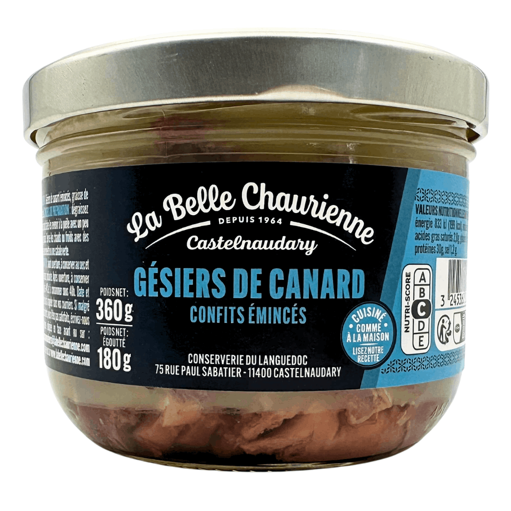 La Belle Chaurienne Sliced Confit Duck Gizzards 350g
