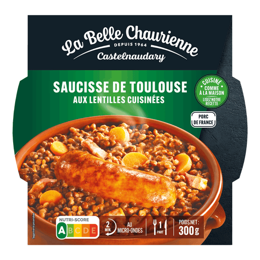 La Belle Chaurienne Toulouse Sausages and Lentils 300g