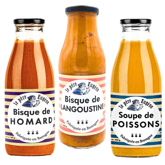 Le Pere Eugene Soup Trio: Lobster, Fish and Langoustine