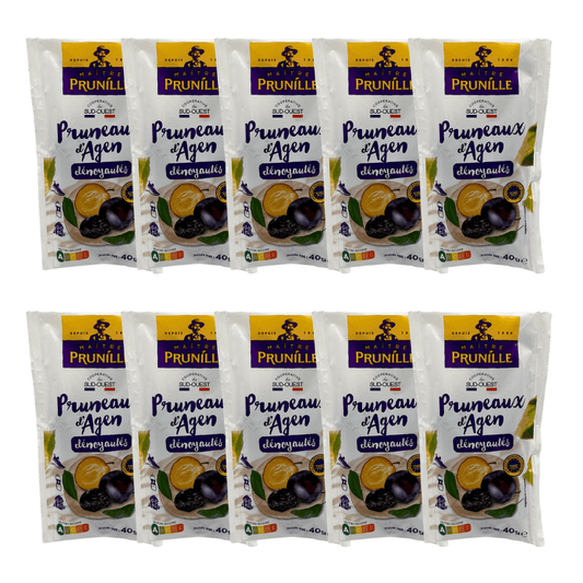 Maitre Prunille Agen Soft Pitted Prunes 40g x 10 Sachets