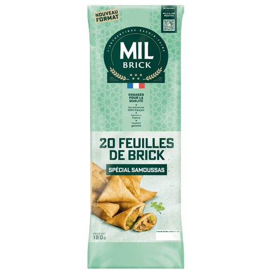 Mil Brick Feuilles de Brick Rectangular 20 Sheets