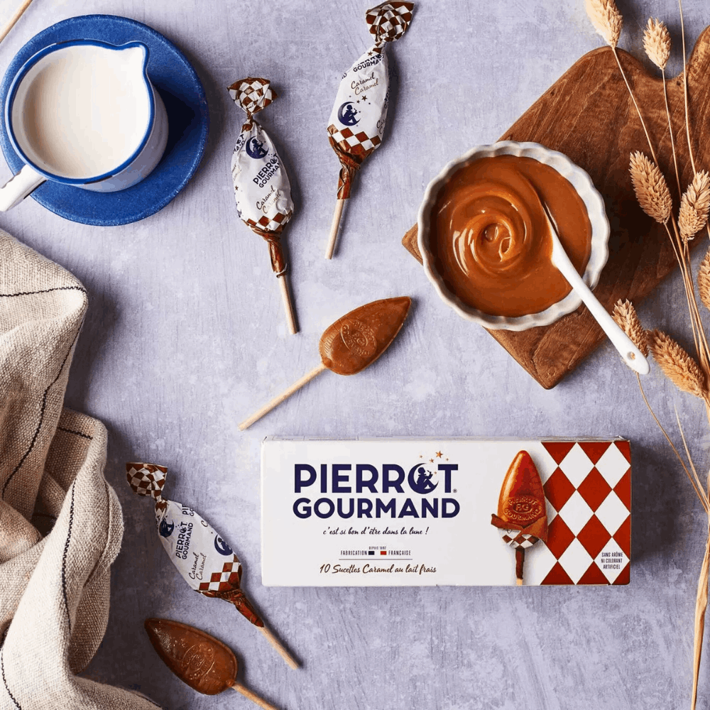 Pierrot Gourmand Caramel Lollipops x 10