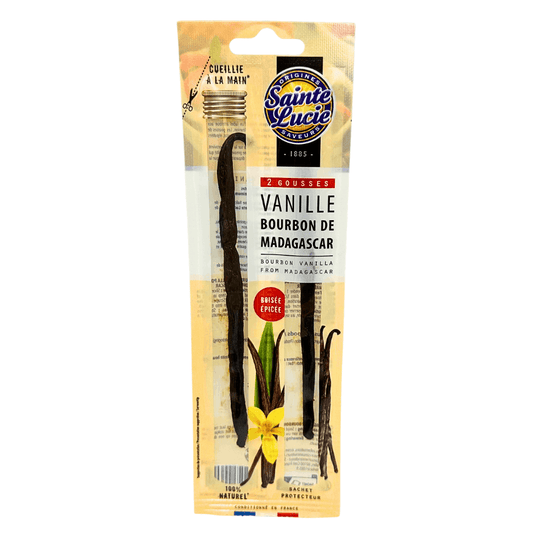 Sainte Lucie Madagascan Bourbon Vanilla pods x 2