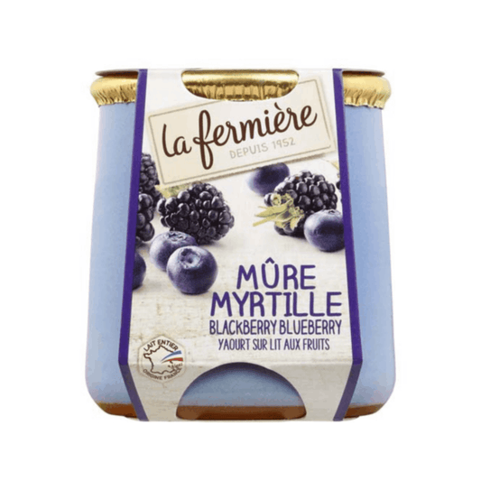 La Fermiere Blackberry and Blueberry Yogurt 140g x 6