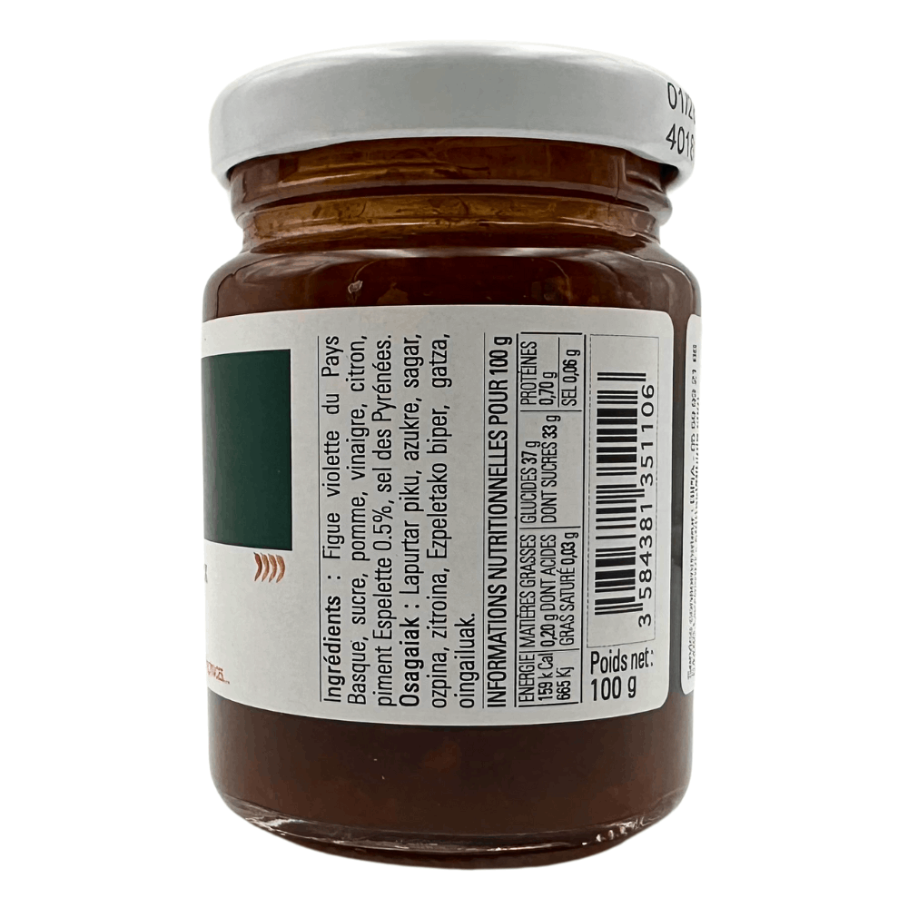 BiPiA Fig Chutney with Espelette Chilli Pepper 100g