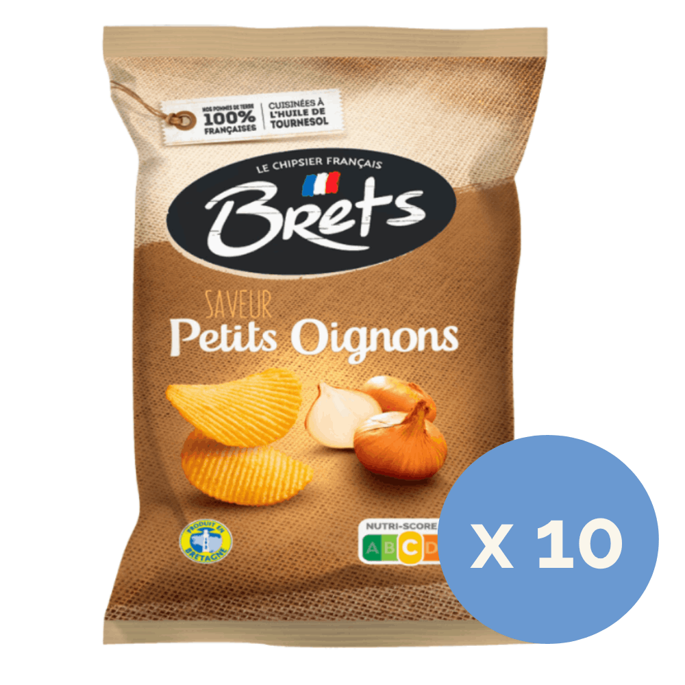 Brets Onion Crisps 125g x 10