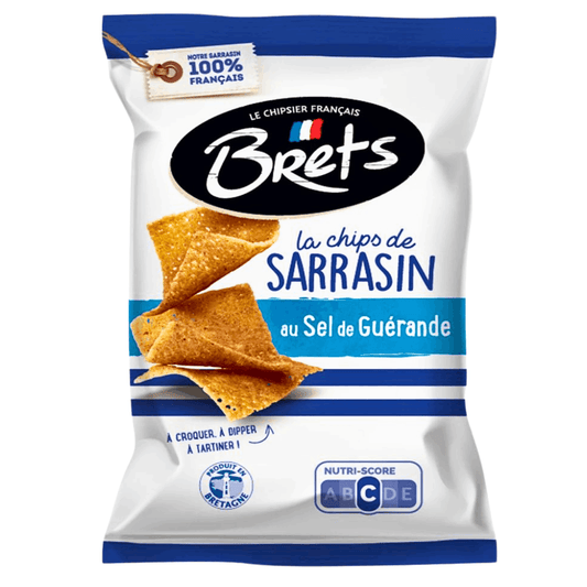 Brets Buckwheat Crisps with Guerande Salt 120g BEST BEFORE 28/01/26