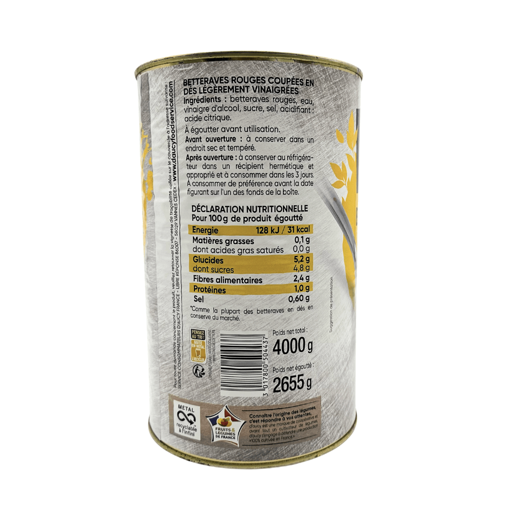 Diced Beetroot 4kg