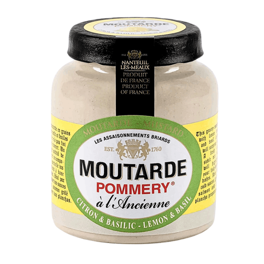 Pommery Lemon & Basil Wholegrain Mustard 100g