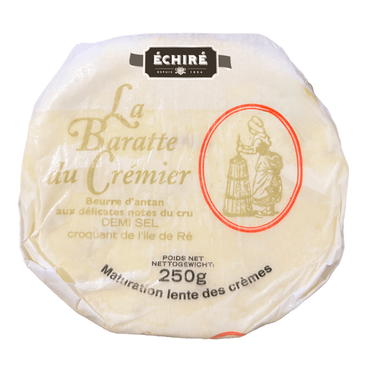 Echire Baratte Churned Butter Duo Unsalted 250g & With Sea Salt Crystals 250g