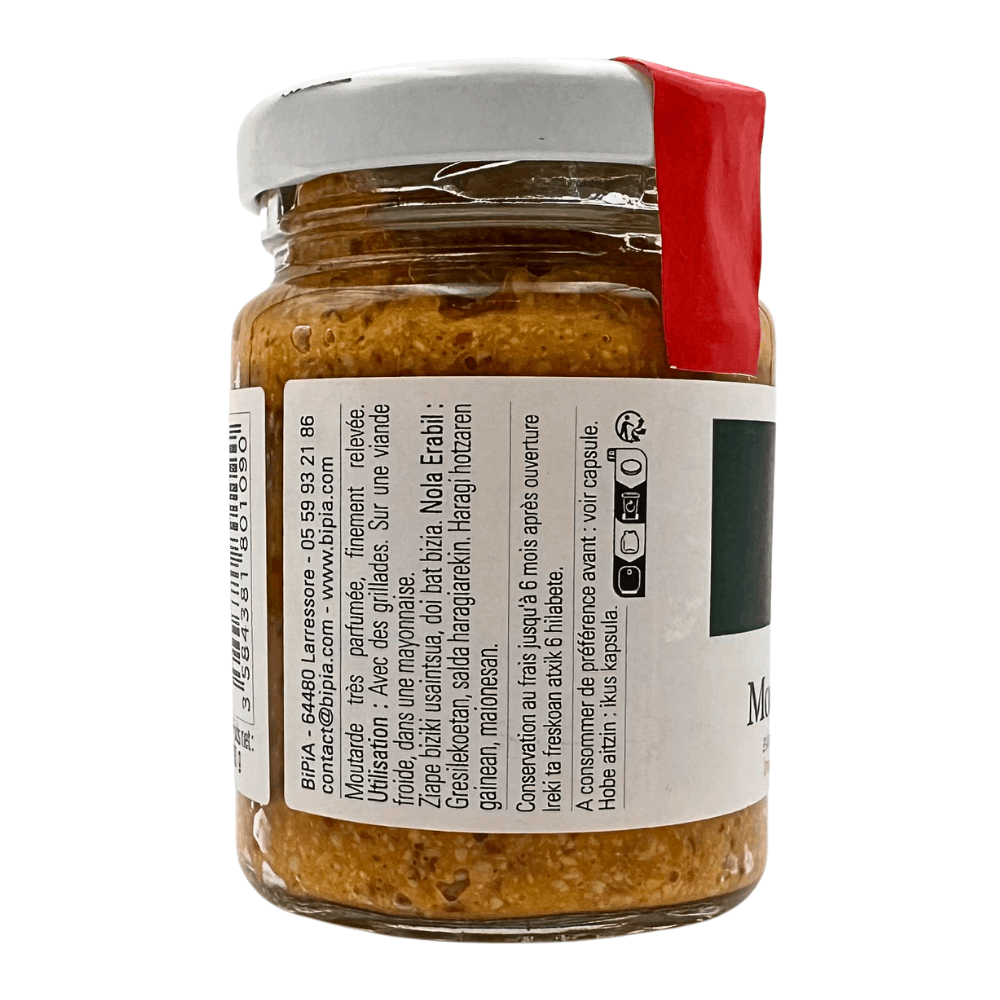 BiPia Mustard with Espelette Chilli Pepper 90g