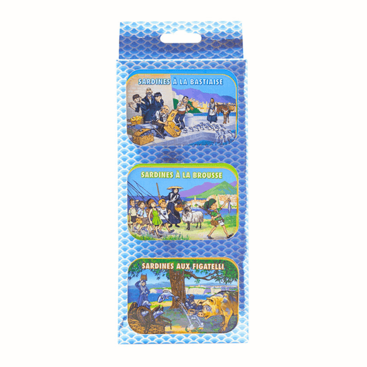 Ferrigno Sardines with Corsican Flavours Gift Box 115g x 3