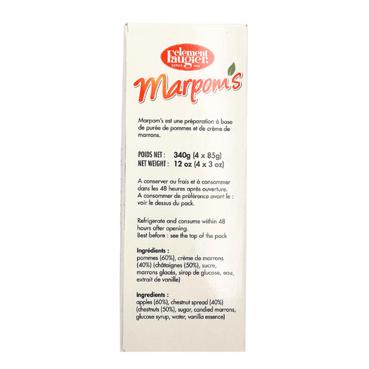 Clement Faugier Chestnut and Apple Puree Pouches 85g x 4