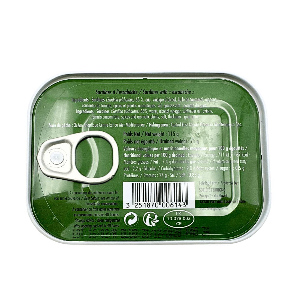 Ferrigno Sardines in Escabeche Sauce 115g